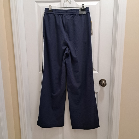 Rachel Roy Wide Leg Pants Women's Size Small Blue White Stripe Pull On New! - Picture 8 of 9